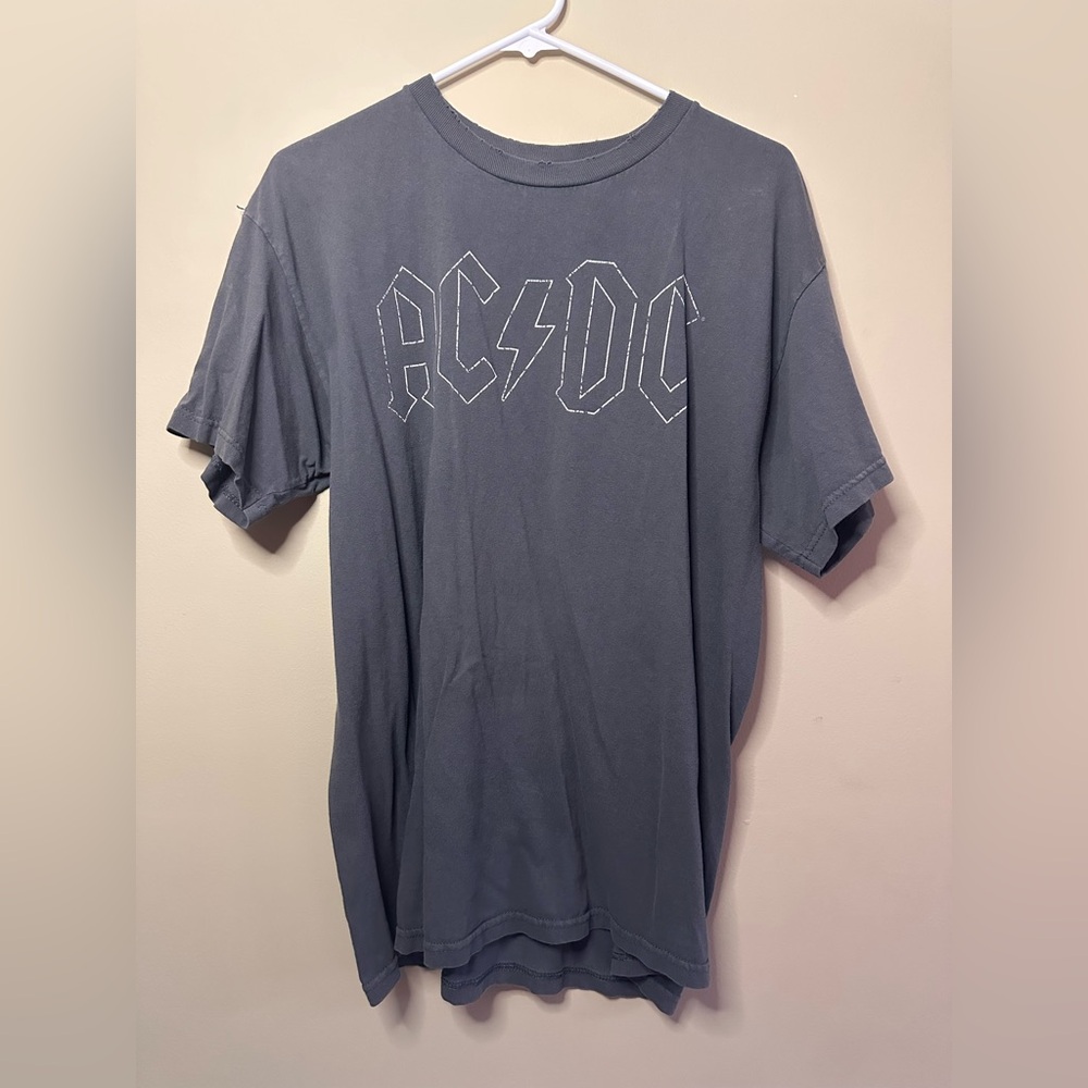 AC/DC Gray Short Sleeve Tee